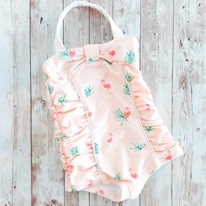 Retro Style Janie and Jack Flamingo Swimsuit